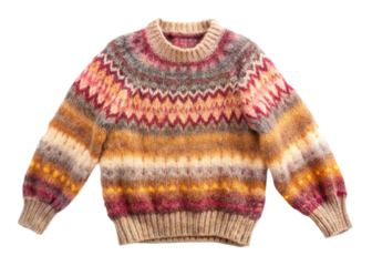 Mohair sweater isolated on white background