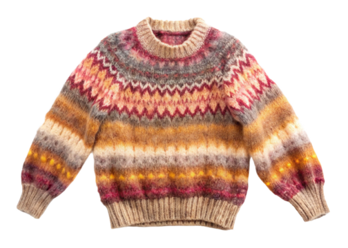 Mohair sweater isolated on white background