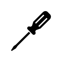 Fototapeta premium Screwdriver Icon for Tools and Repair Projects