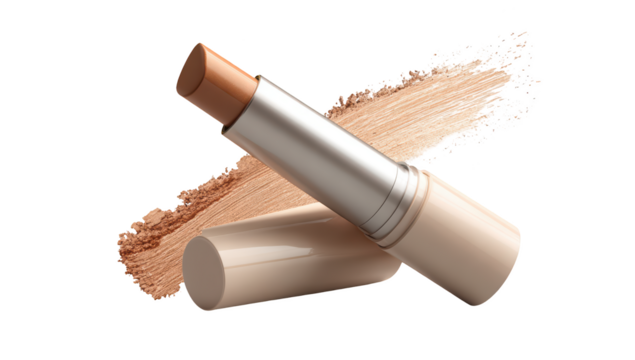 Makeup stick with swatches. Beauty product for concealing & highlighting - Powered by Adobe