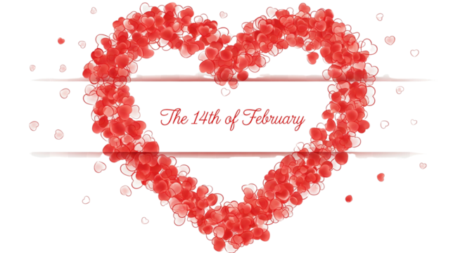 Love valentine background with red petals of hearts on transparent background. Vector banner, postcard, background.The 14th of February. PNG image


 - Powered by Adobe