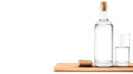 Naklejka premium Glass Bottle Water Refreshment