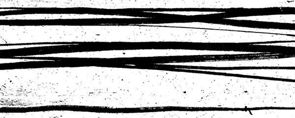 Random lines vector American ink brush strokes black hand drawn stripes, Rough grunge thick paint line texture. Vector sketch lines.