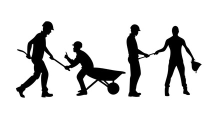 Construction Crane Lifting Steel Beam vector