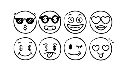 Hand drawn doodle elements graphic