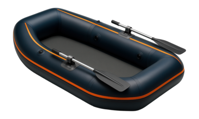 Inflatable fishing raft with multiple air chambers and reinforced floor