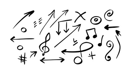 Hand drawn expressive brush stroke abstract artistic