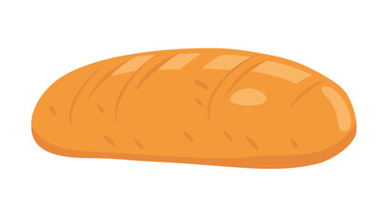 Orange loaf with scoring bread baked