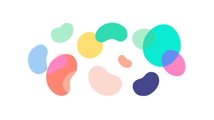 Organic Shapes Abstract Pastel Colors soft colors fluid shapes
