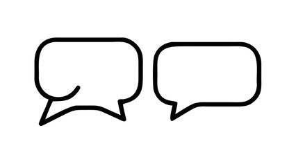 Fototapeta premium Speech Bubbles with Tails talk bubble chat bubble