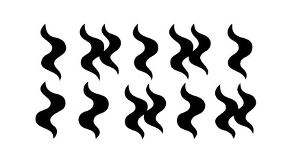 Swirling Black Smoke Wisps abstract