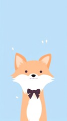 Obraz premium Fox selfie cute wallpaper cartoon animal mammal.