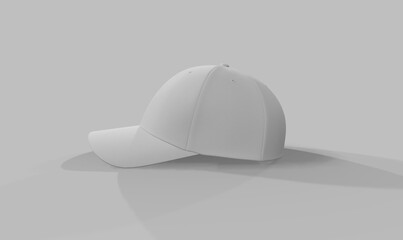 A stylish baseball cap displayed elegantly in a studio shot. The simplicity of the cap highlights its clean lines and classic design