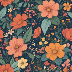 Ditsy style vintage floral