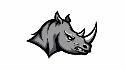 Obraz premium Wild Horned Beast Mascot