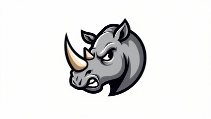 Fototapeta premium vector illustration of a logo rhino 