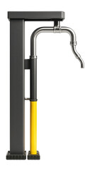 Fixed-position fuel gantry with corrosion-resistant coating
