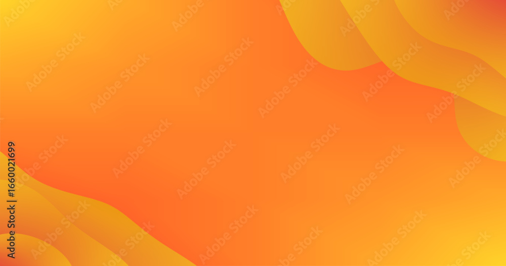 Aufkleber copy space with orange abstract background and fluid shapes gradient design