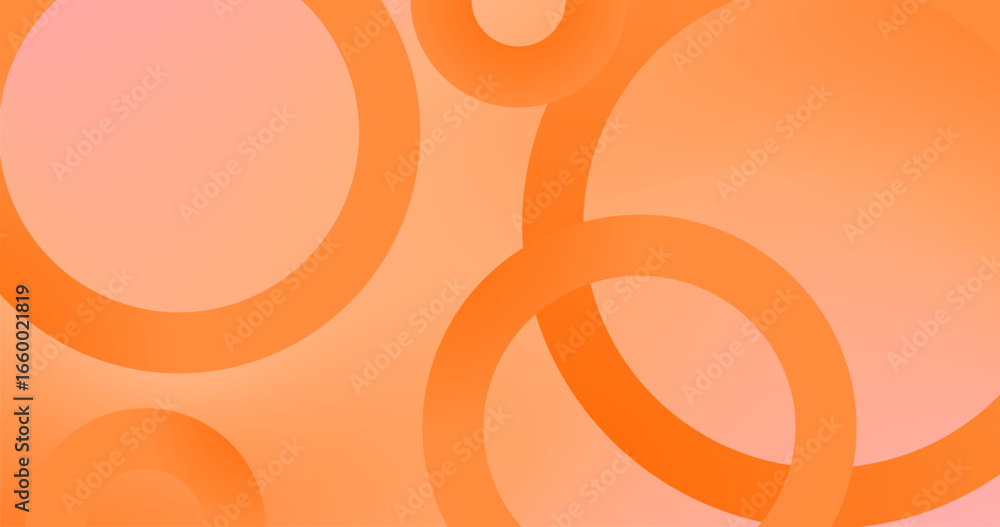 Aufkleber orange abstract background with circles gradients include