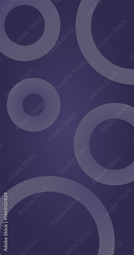 Poster gradient purple background with circles abstract pattern