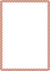 Rectangular frame showcases stylized terracotta leaves arranged in symmetrical pattern against a transparent background