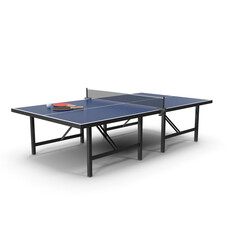 Fototapeta premium Ping Pong Table Indoor Recreation and Sport 3d Png