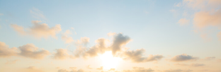 Colorful morning sky and clouds backdrop,Sunset sky for background or sunrise sky and cloud at...