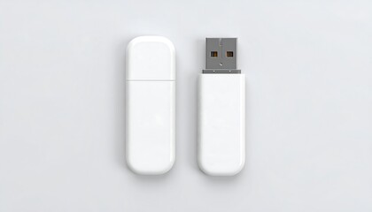 White USB Flash Drive