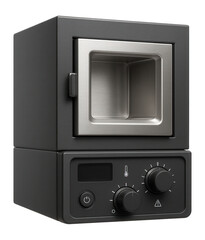 Obraz premium Electric resistance furnace with a muffle design and a temperature control panel for laboratory-scale metal testing