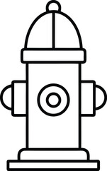 Fire hydrant icon isolated on transparent background