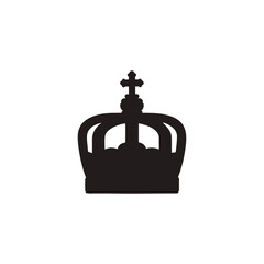 Crown silhouette vector, Prince crown icon, king crown silhouette
