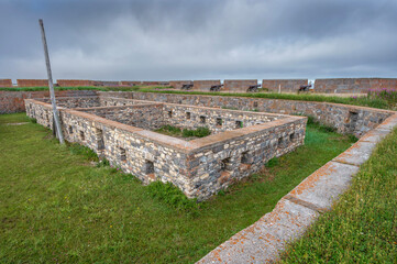Interior of Prince of Wales Fort National Historic Site at Churchill, Manitoba, Canada