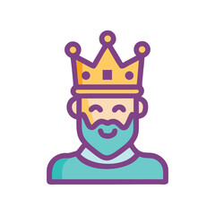Royal Crown. crown icon. Vector illustration isolated on white background