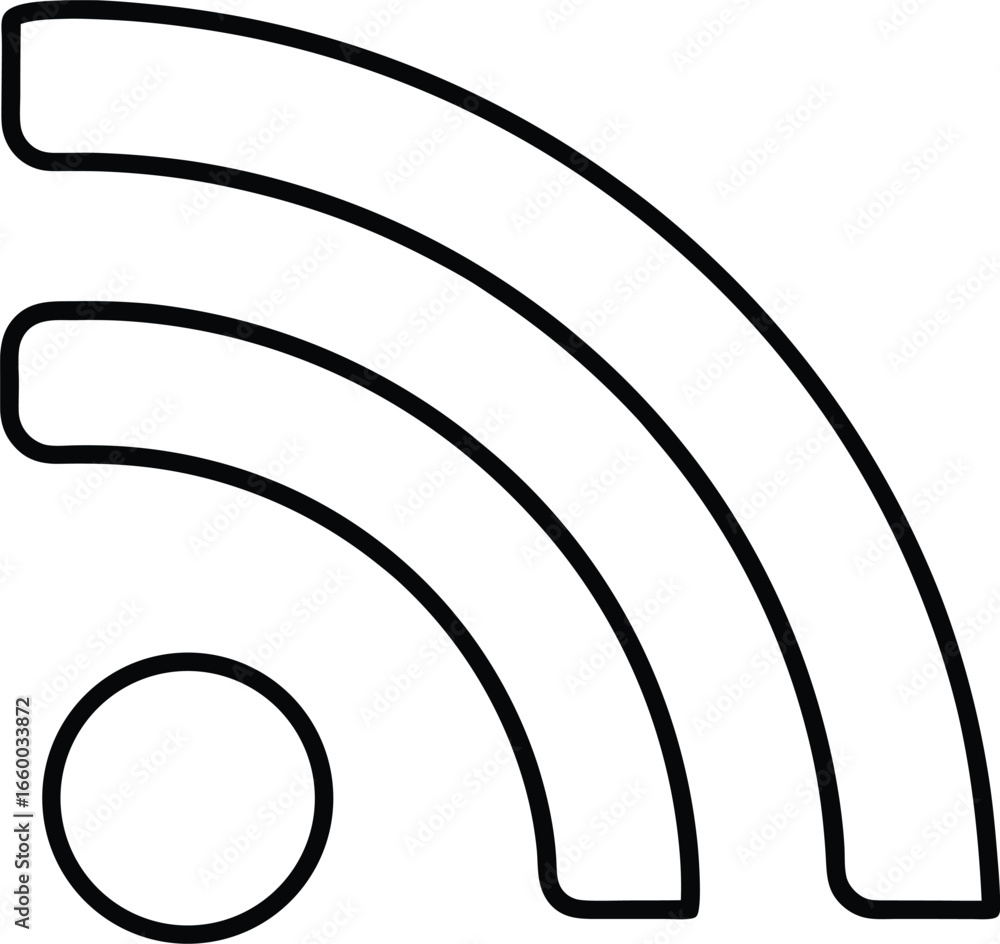 Poster wifi signal icon, wireless internet network connection symbol, isolated on transparent background