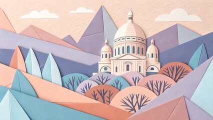 Folded Pastel Layers