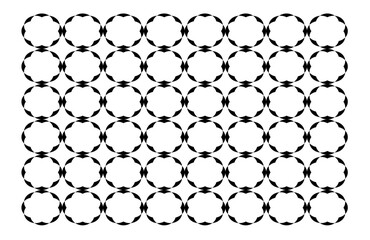 Fototapeta premium Seamless Geometric Circle Pattern, Black and White Abstract Optical Background for Textiles, Wallpapers, Digital Art, Packaging, Branding, and Modern Graphic Design Projects