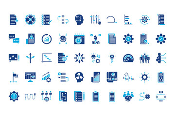Action Plan Line Icons