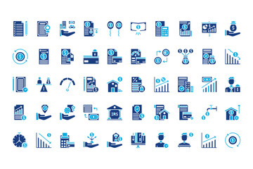 Credit And Loan Line Icons