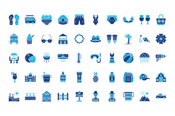 Summer Line Icons