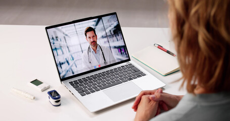Senior Woman Learning Telehealth Solutions With Psychologist