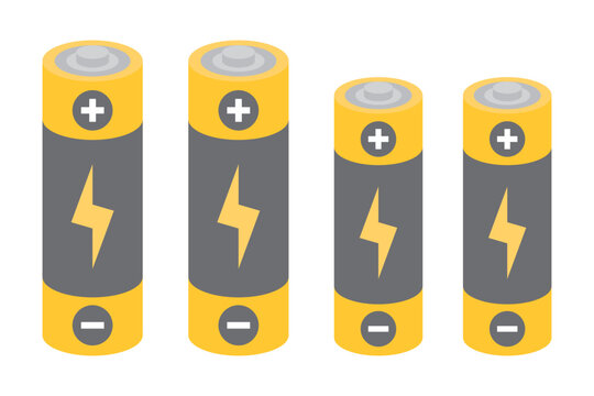 乾電池のイラスト