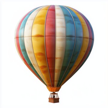 Colorful balloon isolated on a white background