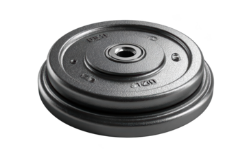 Stacked metal weight plates, ideal for strength training and fitness