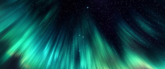 Anamorphic video Breathtaking Aurora Borealis Over Mountains - Powered by Adobe