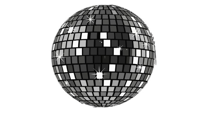 Disco ball isolated 