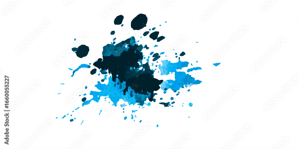 Poster ink blots and splats. detailed ink splats hyperrealistic highly detailed isolated on transparent bac