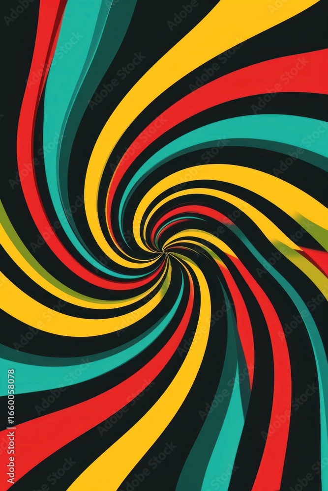 Poster swirl abstract graphics pattern.