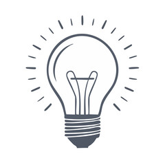 bulb, light, idea, lamp, lightbulb, energy, electricity, electric, icon, vector, bright, glass, power, illustration, light bulb, concept, innovation, symbol, inspiration, solution, creativity, technol