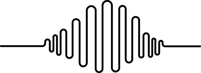 Vertical lines oscillate forming repeating wave shapes along the vector.