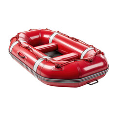 Emergency raft. isolated object [Transparent Background PNG].